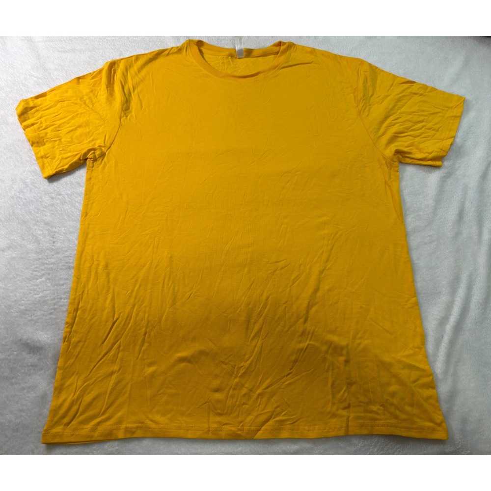 Royal Avalon Sun-Ray UV Protection Bamboo Blend T-Shirt‎ Mens Large Yellow Solid